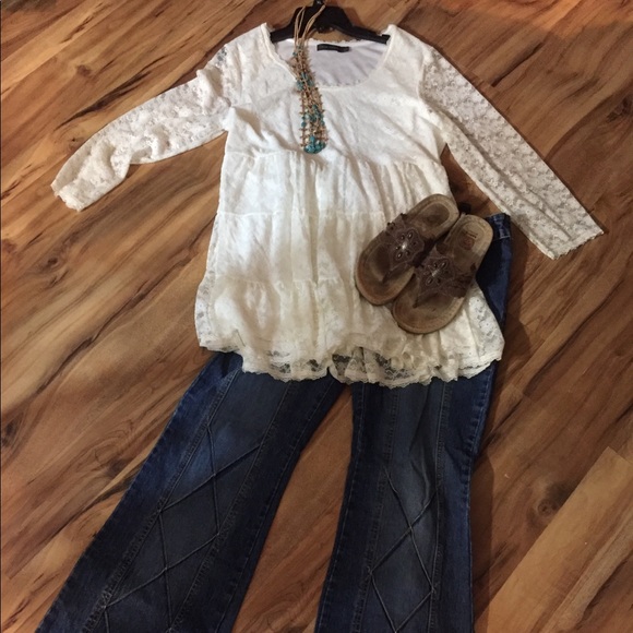 Women’s sz lg   Lace casual express - Picture 1 of 7